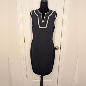 Tommy Hilfiger Navy and White Trim Mini Dress